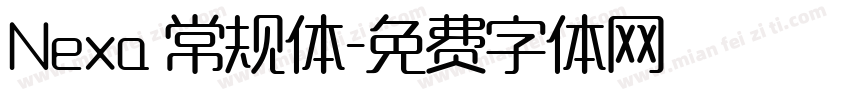 Nexa 常规体字体转换